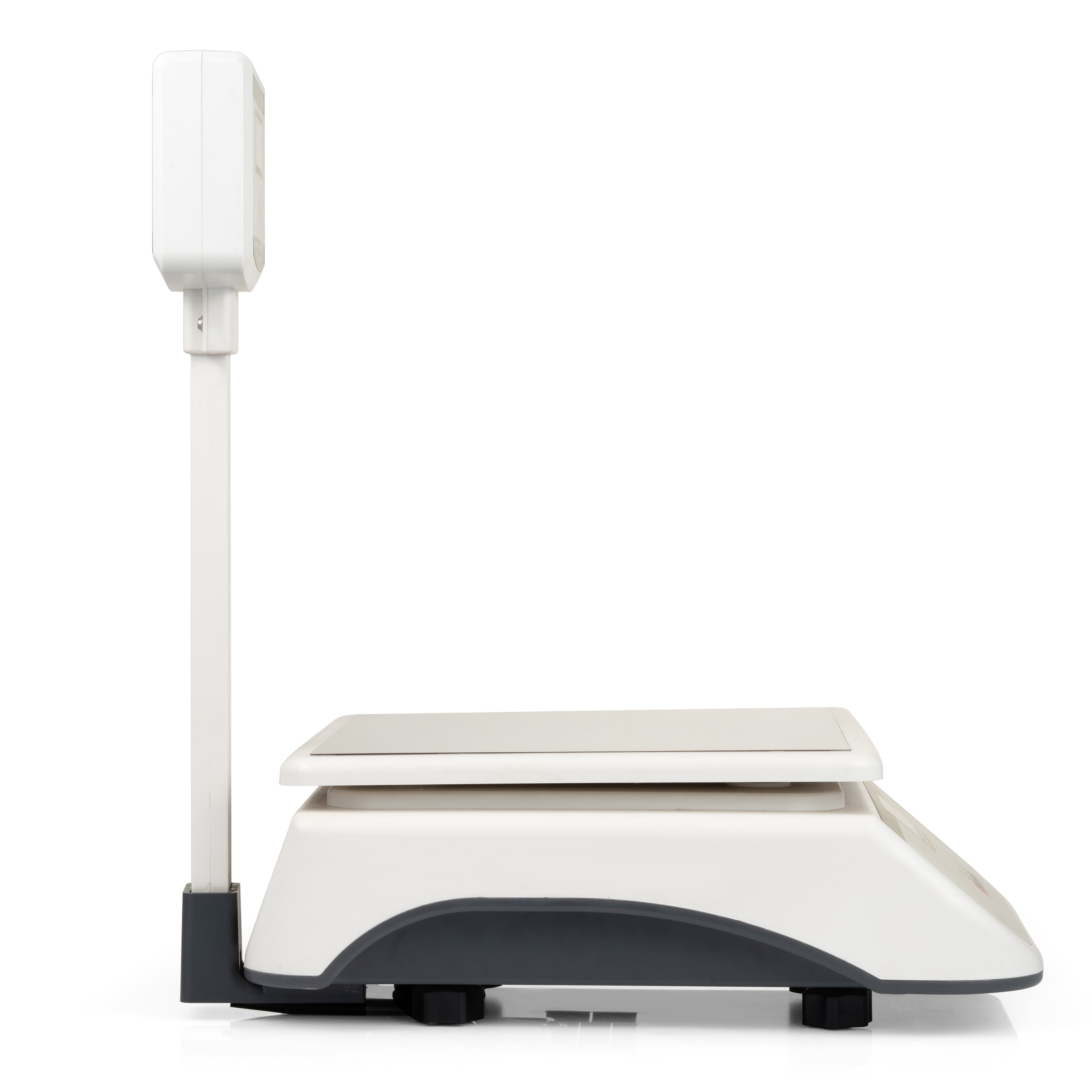 Table Top Weighing Machine - Steel, Up To 10 Kg Load | Electric Power Supply, 100% Accuracy, Led Monitor Display, White