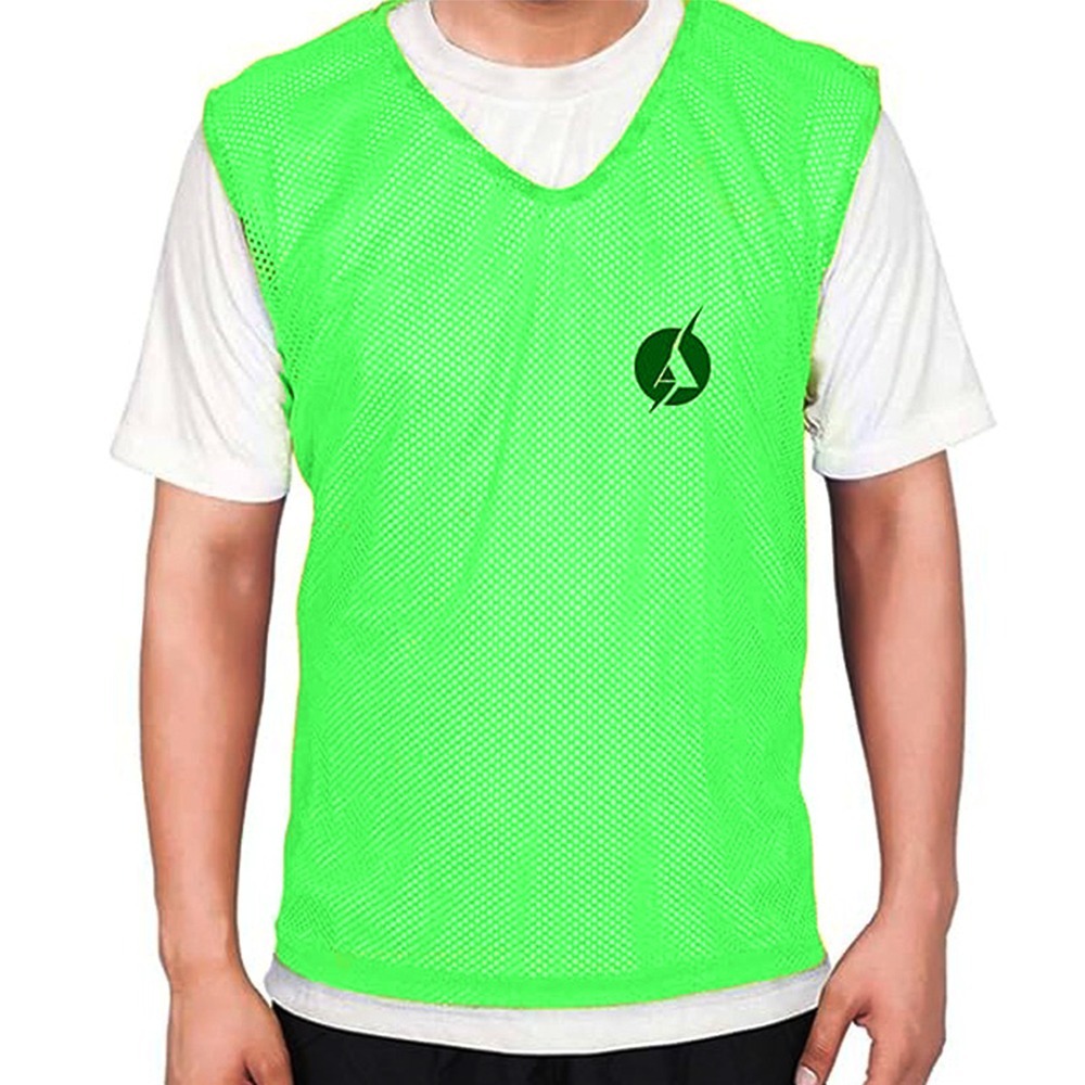 Sas Sports Football Bibs (Set Of 12) Green (M) - Best Viewing Distance: Front