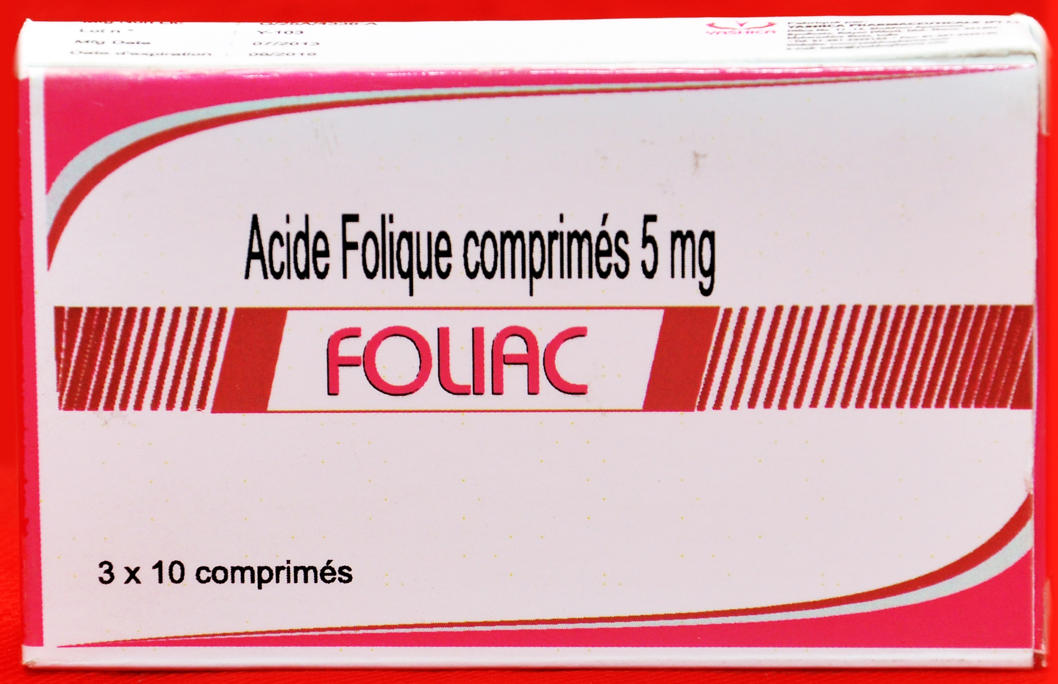 Folic Acid Tablets - 5 Mg, 10 Tablets Alu Pvc Blister Pack | Recommended For Adults, Aged Persons, Women, Cool Dry Storage