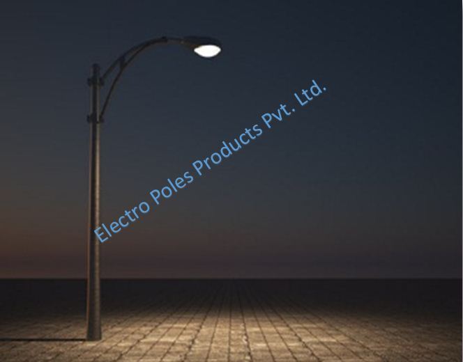 Aluminium Street Light Pole - Color: Silver