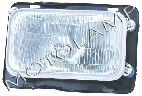 Head Light Tata Sumo - Plastic, Glass & Steel | 12-24 Volt Voltage, Designed For Tata Sumo Vehicles