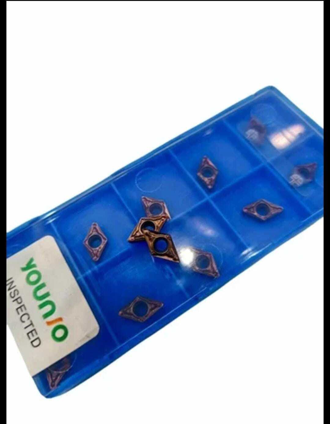 Dcmt 070204 Inerts - Stainless Steel 55 Rhombic Inserts With 7 Positive Clearance | Multipurpose For Turning, Finishing, Grooving, And Profiling