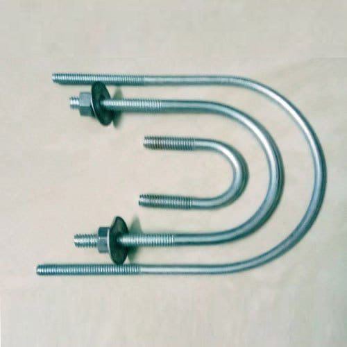 U Type Bolt - Gray Powder Coated | Ideal for Heavy-Duty Construction Applications, Ensures Secure Fastening and Durability