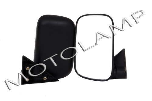 Side Mirror Maruti Car (Type 2) - Polycarbonate And Glass Material, Black Color | 5-year Life Span For Long-lasting Performance