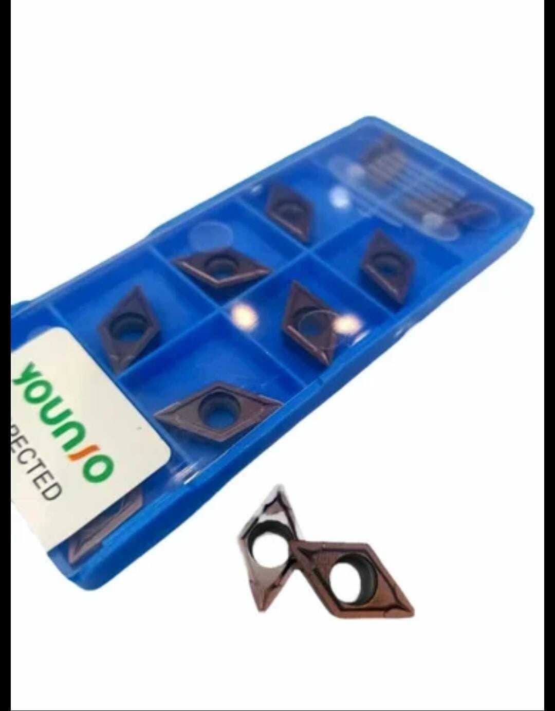 Dcmt Insert - Dcmt 11t308 Specification, Stainless Steel Material, Black Color, 7 Positive Clearance For Versatile Grooving And Finishing Applications
