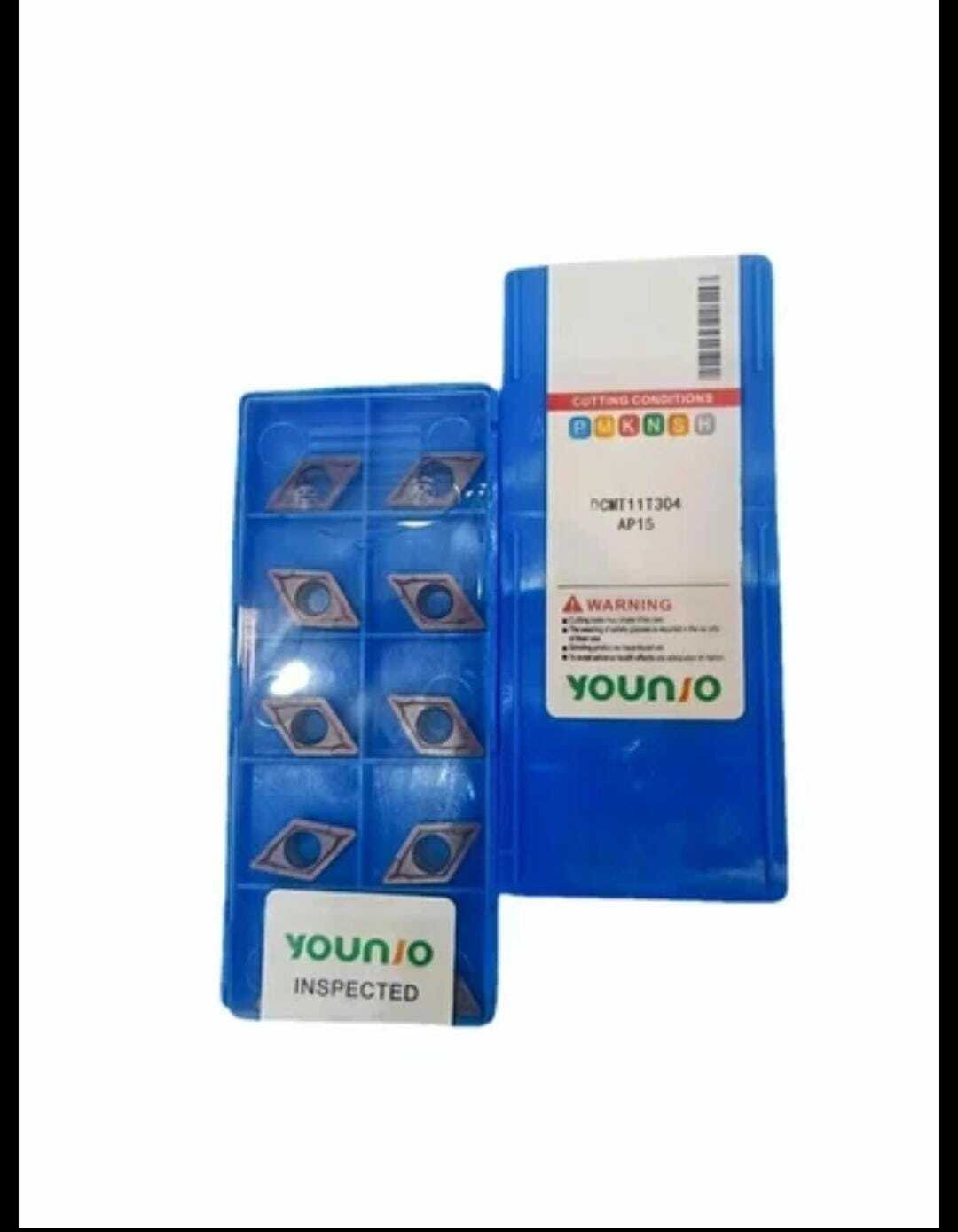 Dcmt Insert - Dcmt 11t308 Specification, Stainless Steel Material, Black Color, 7 Positive Clearance For Versatile Grooving And Finishing Applications