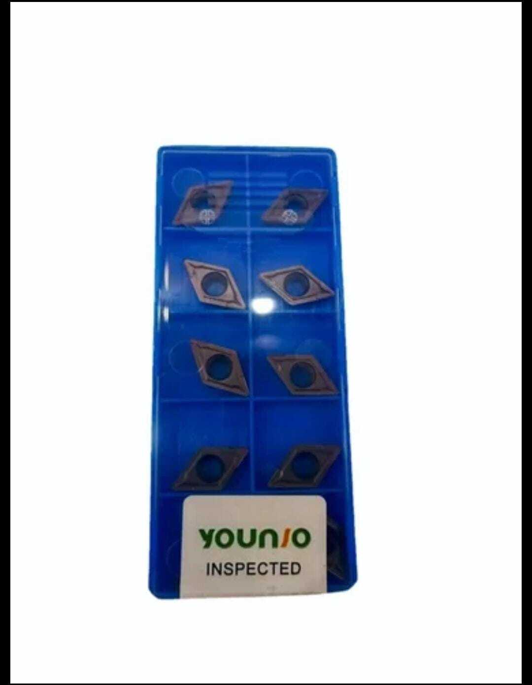 Dcmt Insert - Dcmt 11t308 Specification, Stainless Steel Material, Black Color, 7 Positive Clearance For Versatile Grooving And Finishing Applications