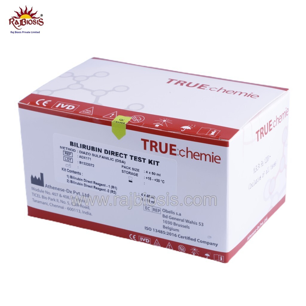 Truechemie Bilirubin Total Direct Test Kit 4x50ml
