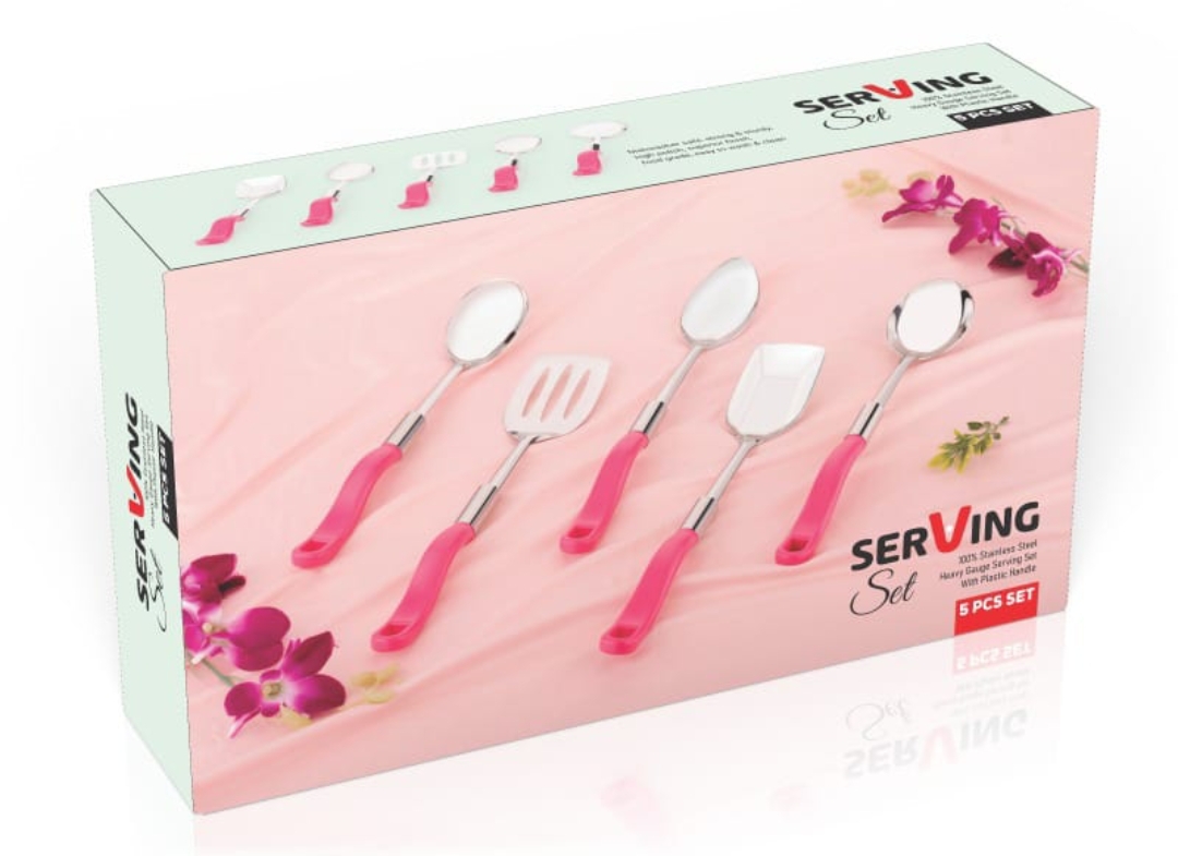 Stainless Steel Ss Kitchen Cooking Set 5 Pcs