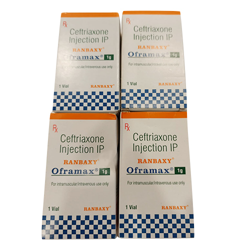 Ceftriaxone Injection IP - 1g Liquid Solution for Injection | Sterile Antibiotic for Bacterial Infections, Safe for Human Use, Administered Intramuscularly or Intravenously