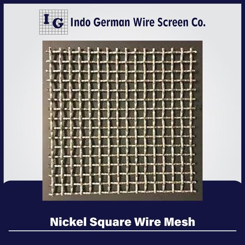Nickel Square Wire Mesh - Color: Silver