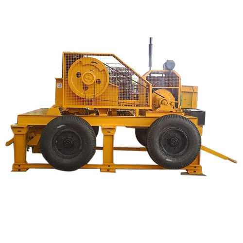 Semi-Automatic Mobile Stone Crusher Machine