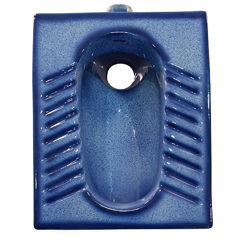 Rustic Full Deep Squatting Pan - Color: Blue