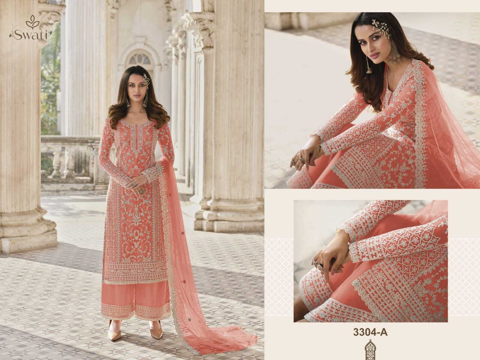 Net Embroidery Suit - Heavy Butterfly Net, Free Size, Beige Color | Elegant Design, Long Sleeve, Hand Embroidery, All Seasons, Zipper Closure