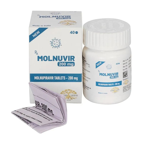 Molnupiravir 200mg Tablets - Antiviral Medication For Covid-19 Treatment, 40 Pieces | Generic Drug, Oral Use, Early Administration Effective