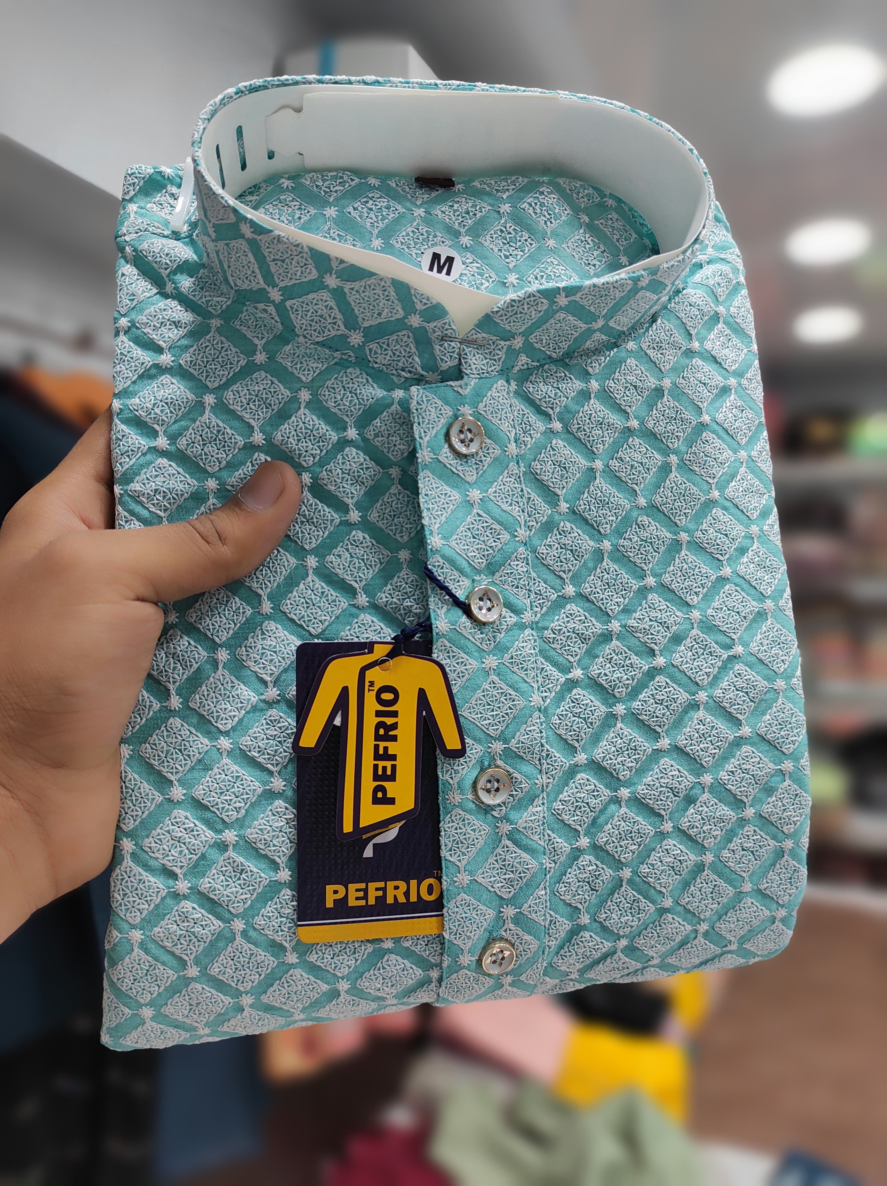 Lacknawi Mens Kurta - Chest Size: M