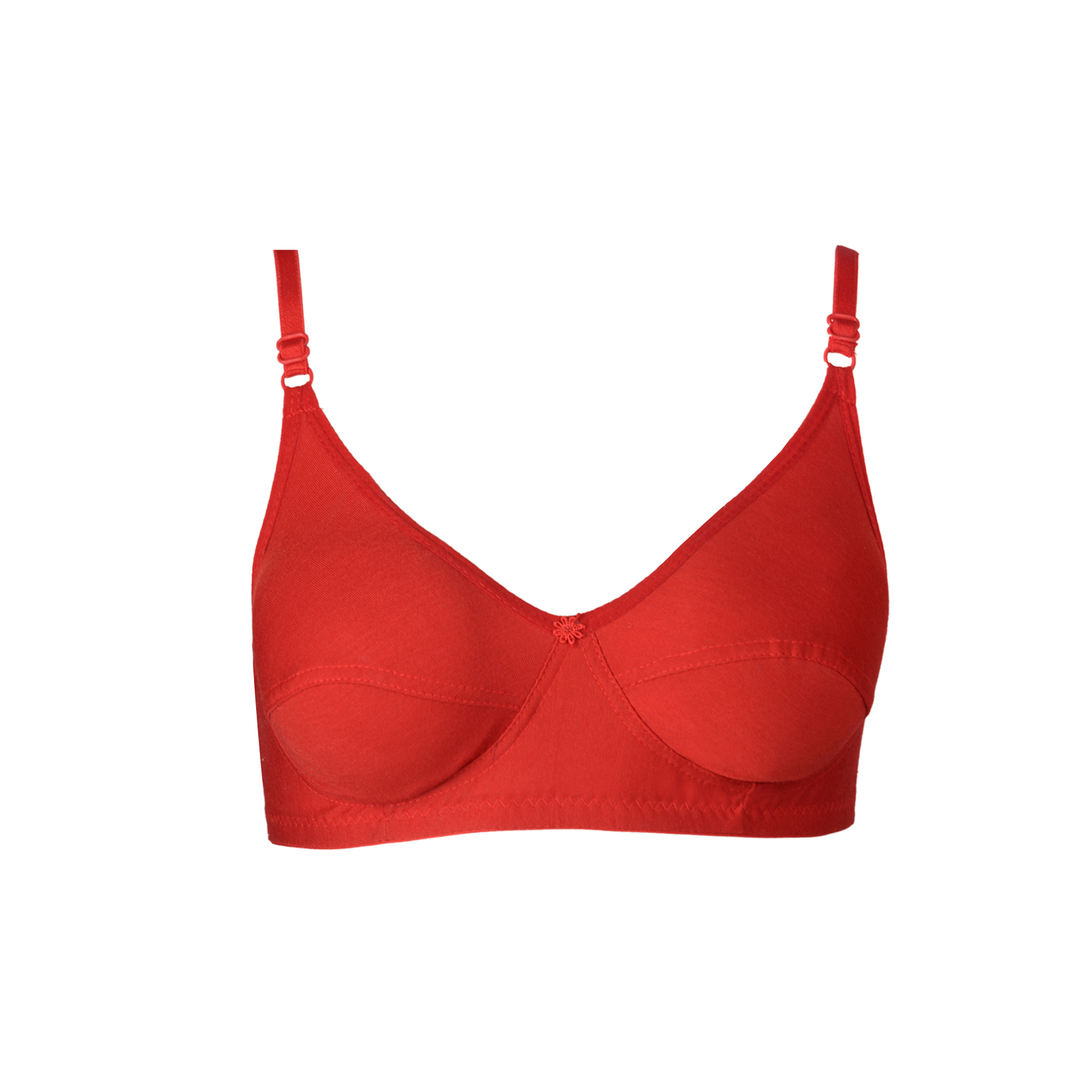 Lotus Bra - Cotton Fabric Sizes 28-40 | Available In Red Rani Black Dark Pink Maroon Gold