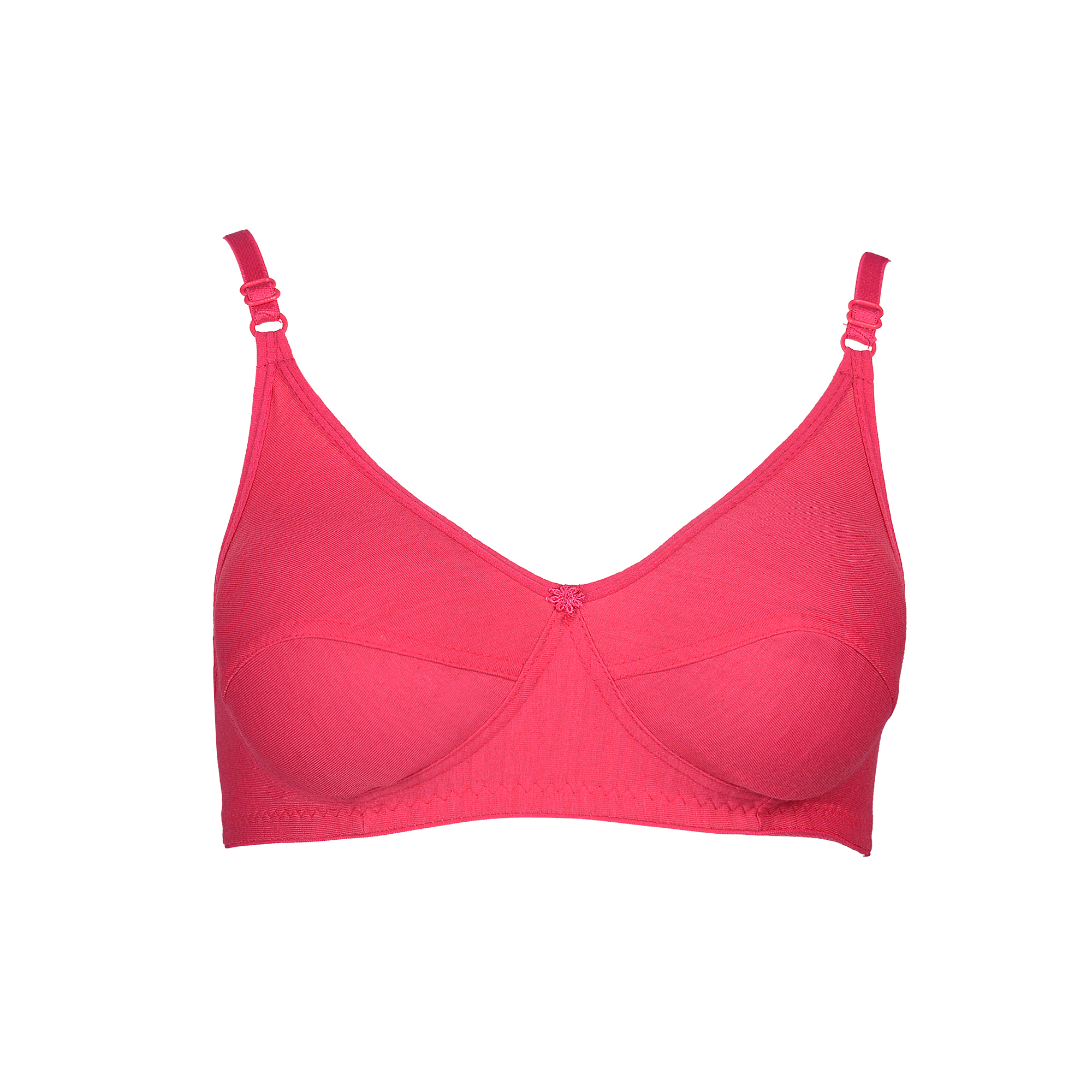 Lotus Bra - Cotton Fabric Sizes 28-40 | Available In Red Rani Black Dark Pink Maroon Gold