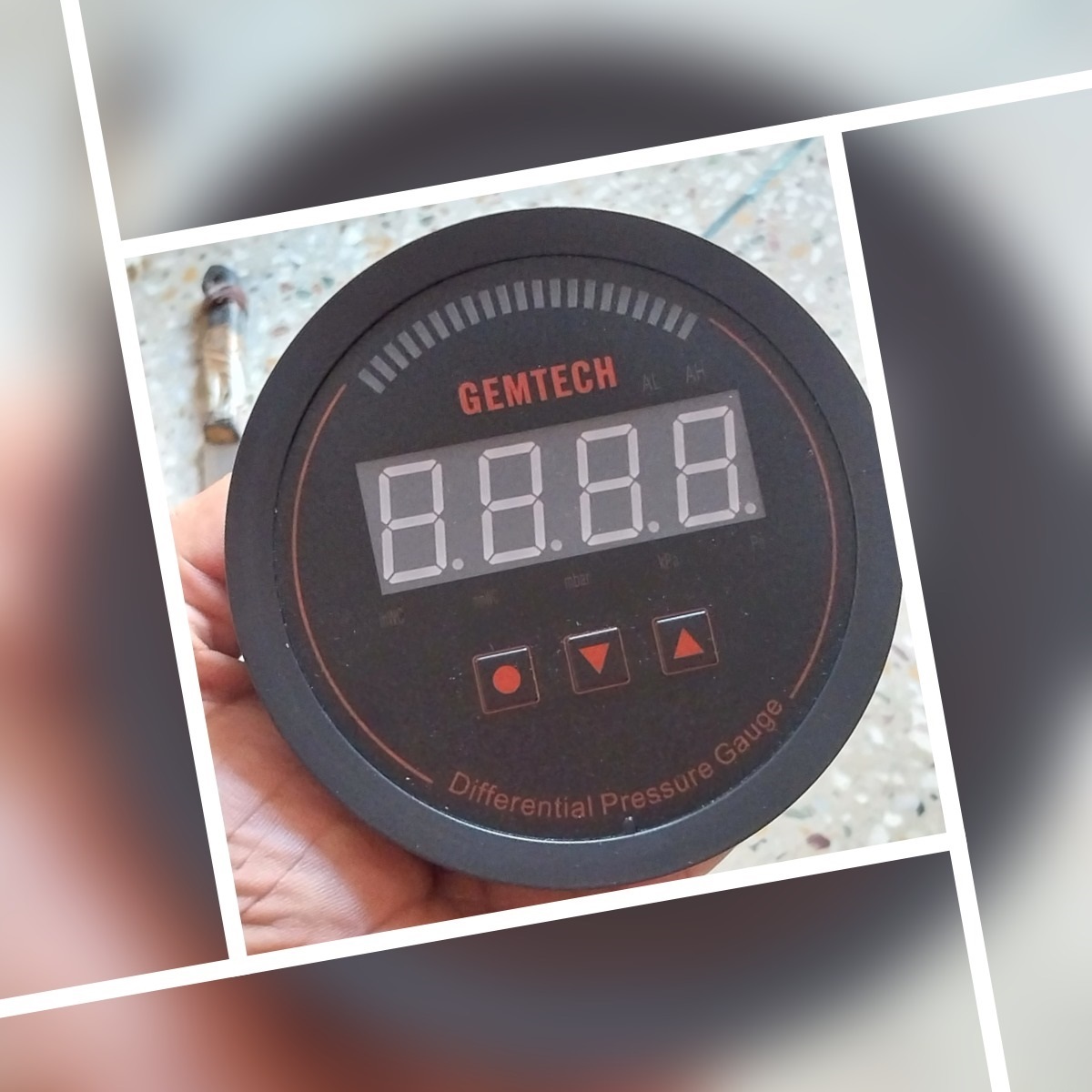 Gemtech Series 3000 Digital Pressure Gauge Range 0 To 5000 Pac