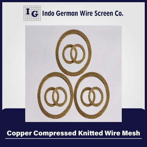 Copper Compressed Knitted Wire Mesh - Color: Golden