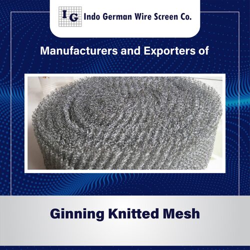 Ginning Knitted Wire Mesh - Color: Golden