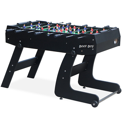 Black Folding Foosball Soccer Table - Designed For: Children