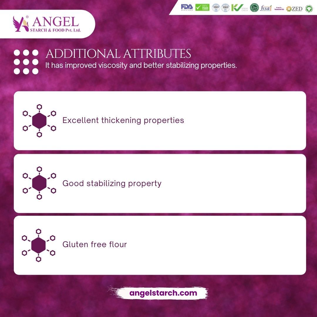 Modified Clean Label Tapioca Starch For Baking Products - 25 Kilograms Powder, Gluten-free, Plant-based & Non-gmo With Improved Viscosity