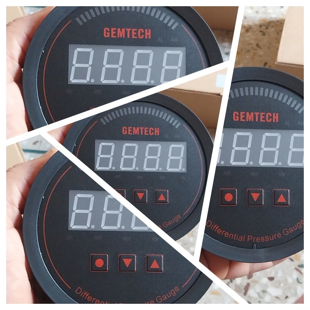 Gemtech Series 3000 Digital Pressure Gauge Range 0 To 1000 Pac