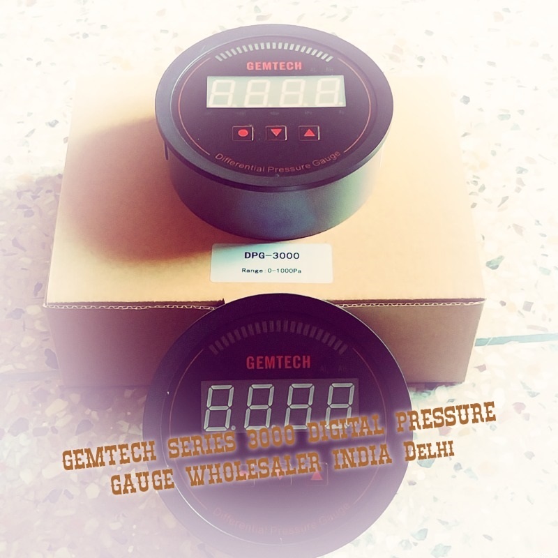 Gemtech Series 3000 Digital Pressure Gauge Range 0 To 1000 Pac