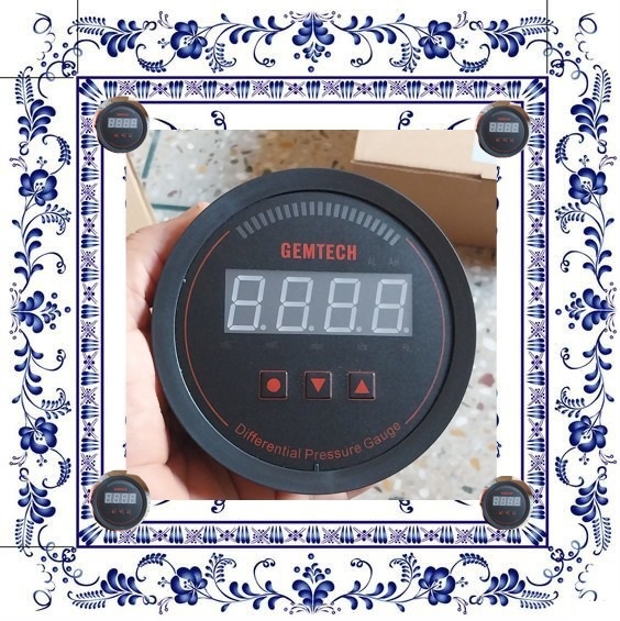 Gemtech Series 3000 Digital Pressure Gauge Range 0 To 500 Pac - Color: Black