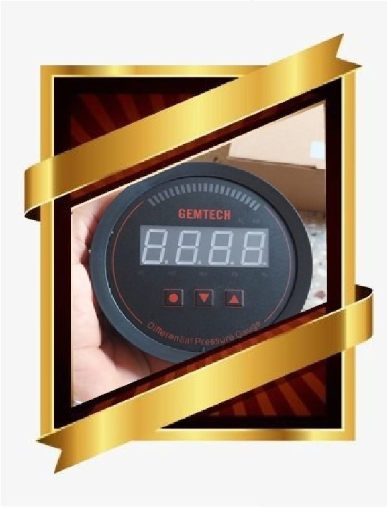 Gemtech Series 3000 Digital Pressure Gauge Range 0 To 500 Pac - Color: Black