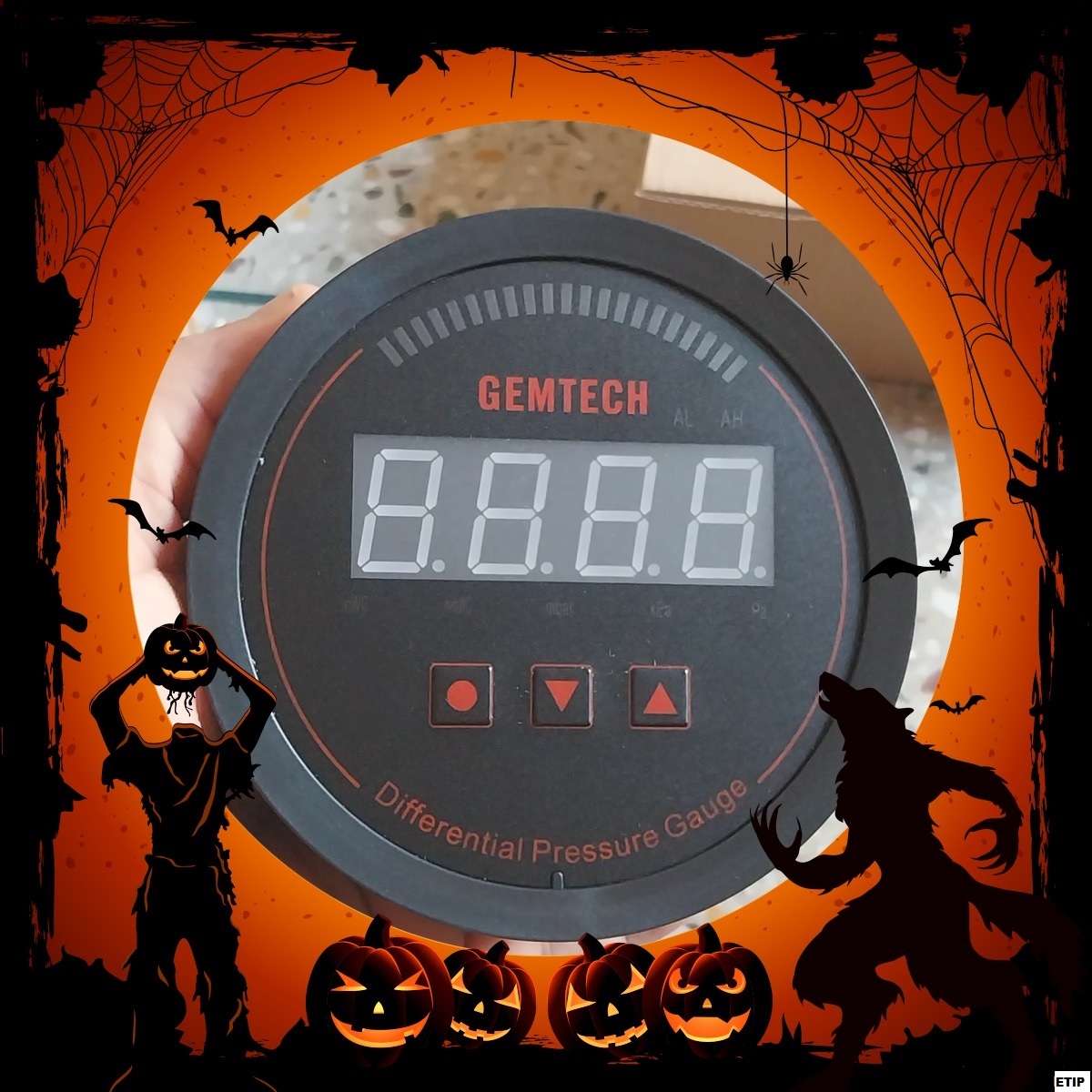 Gemtech Series 3000 Digital Pressure Gauge Range 0 To 125 Pac - Color: Black