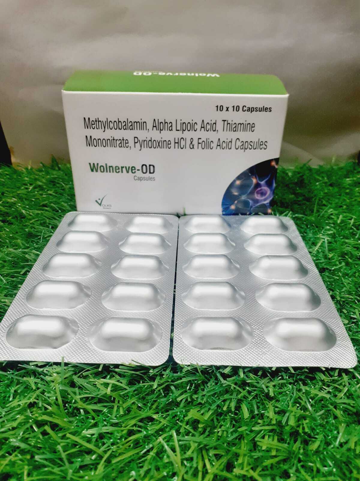 Methylcobalamin 1500mcg + Alpha Lipoic Acid 200mg + Thiamine Mononitrate Pyridoxine Hci & Folic Acid Capsules
