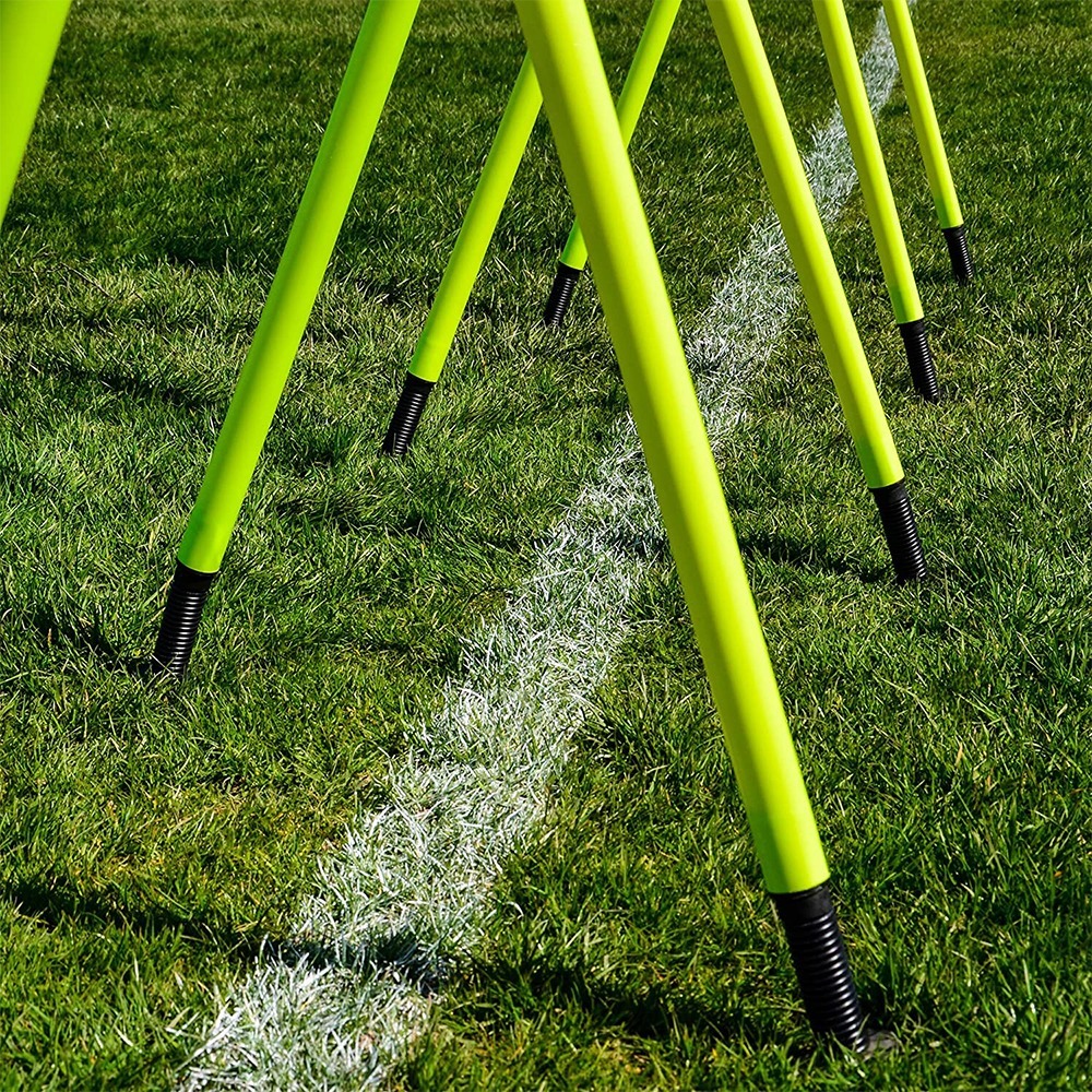 Field Training Football Slalom Poles - 5ft Made From Shatterproof Pvc | Easy Soft Surface Insertion, Three Variants Available