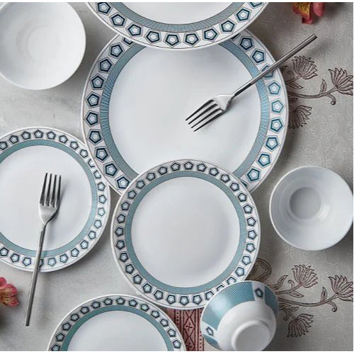 बोरोसिल ओपल काँच डिनर सेट