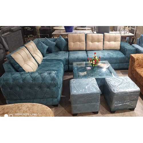 Eco-Friendly Velvet Design Sofa Set