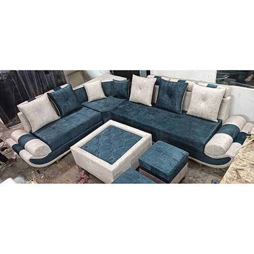 L Shape Sofa Set - Foam Material, Modern European Style, Eco-friendly & Inflatable Design | Cozy Indoor Furniture With Warranty & Eye-catching Appeal