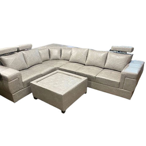 L Shape Corner Sofa Set - Fabric Material, Eco-friendly Design | Modern Indian Style, Indoor Furniture For Dining And Living Rooms