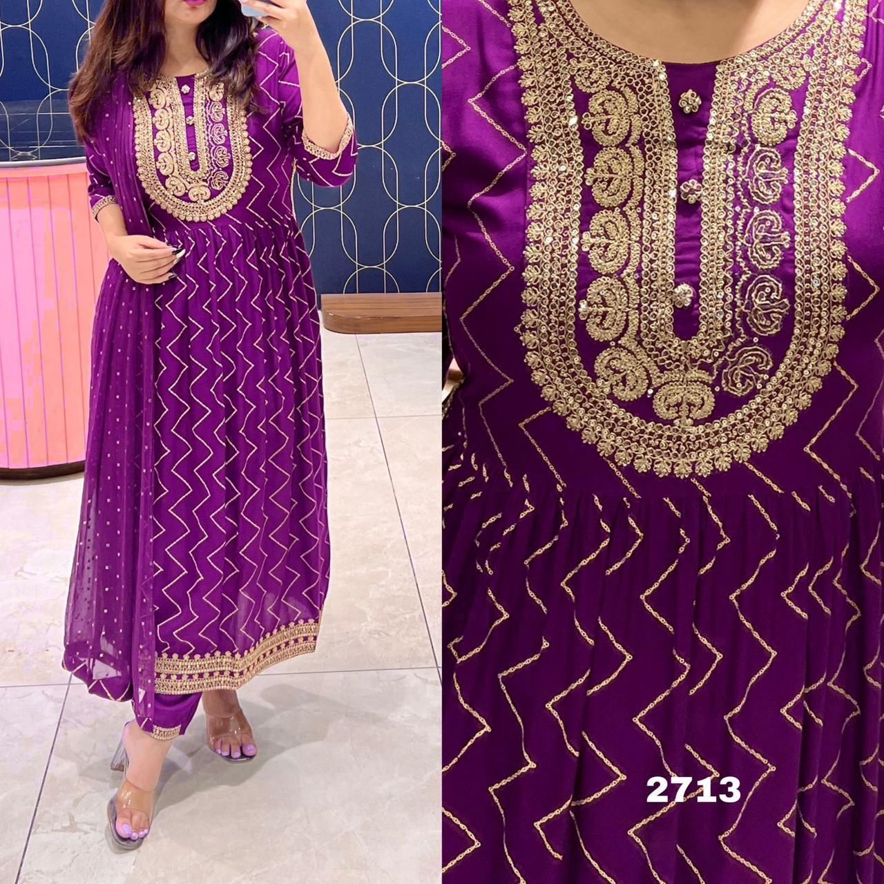 Nyra Cut Kurti - Bust Size: Free Size