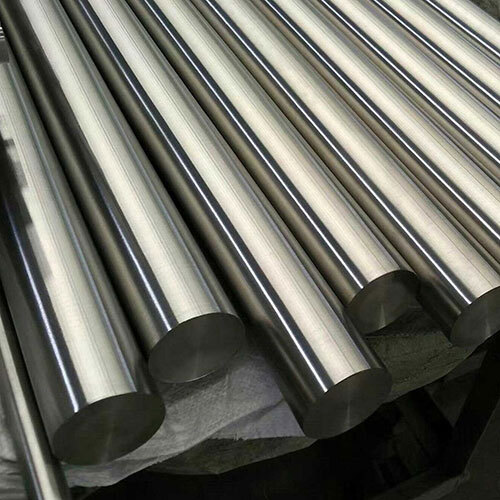 High Nickel Alloys Round Bar - Alloy Steel, Customized Sizes Available , Polished Silver Finish, Exceptional Strength and Machinability, Corrosion and Wear Resistance