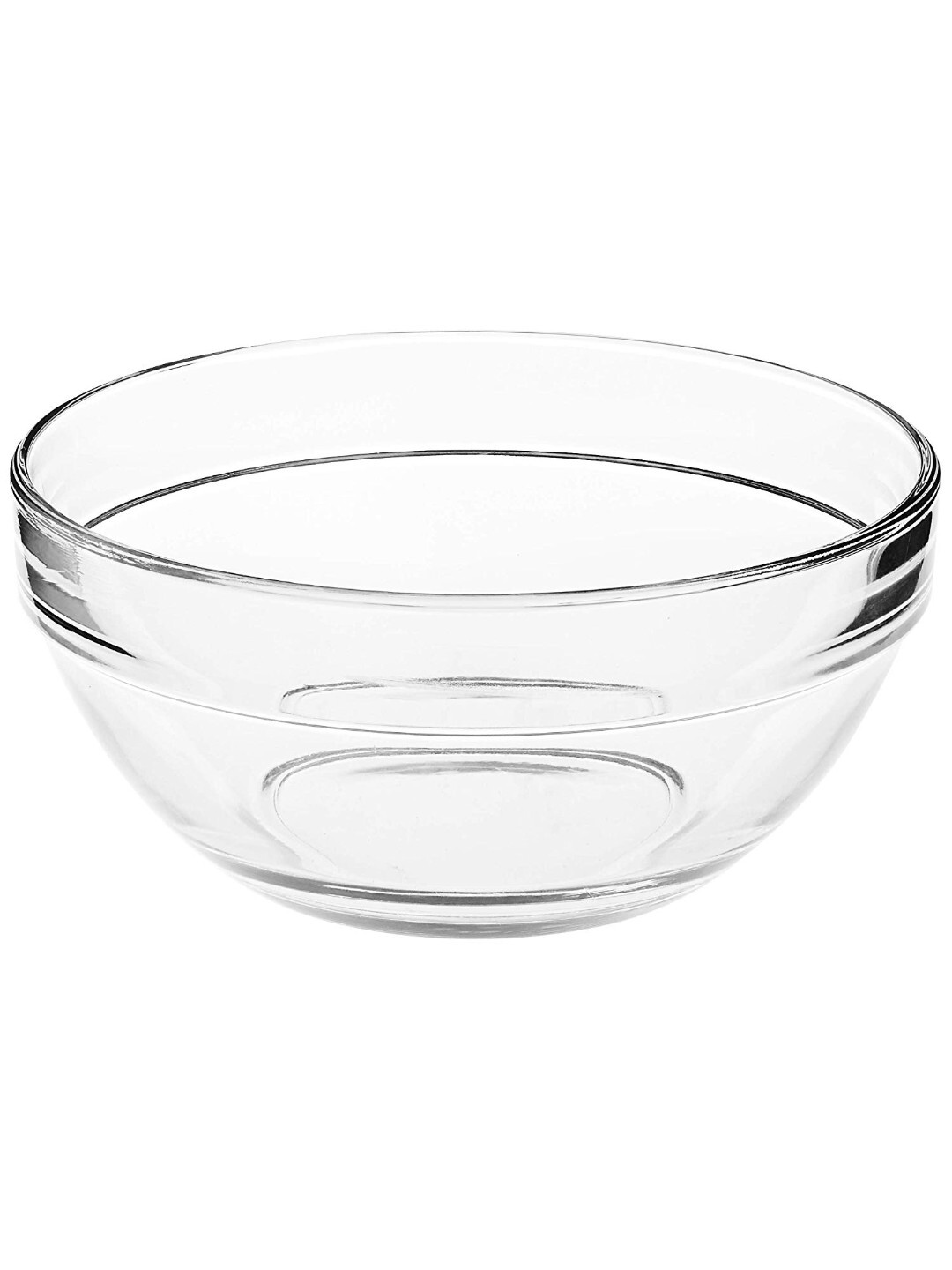 Transparent Uniglass Stackable Dessert Glass Bowls Set (Transparent 240ml) Set Of 6