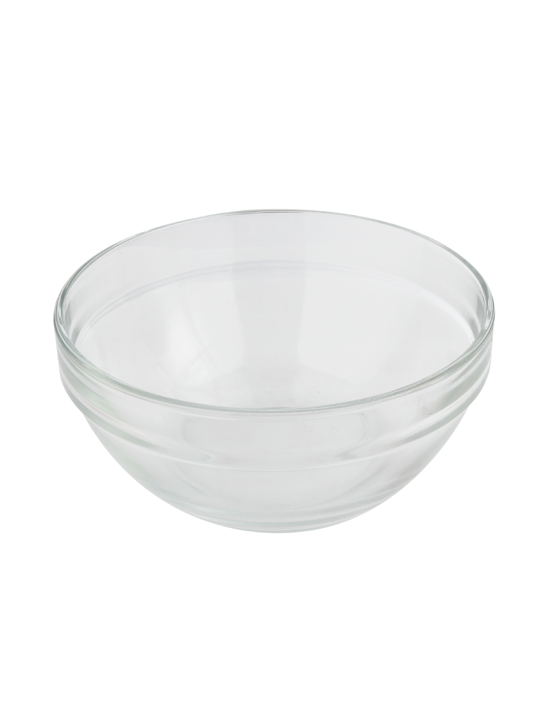 Transparent Uniglass Stackable Servingmixing Glass Bowls Set (Transparent 580ml) Set Of 3