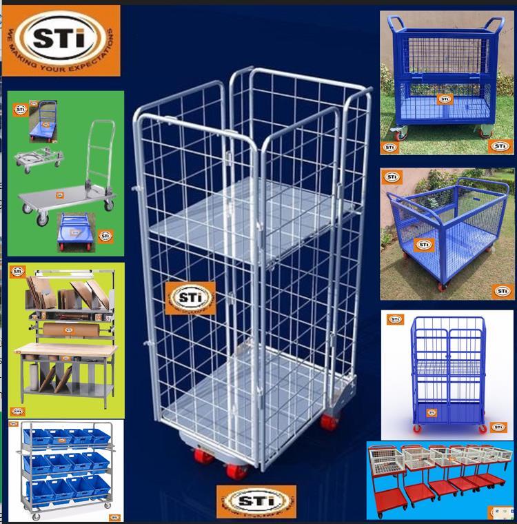 Durable Warehouse Sorting Rack Trolley