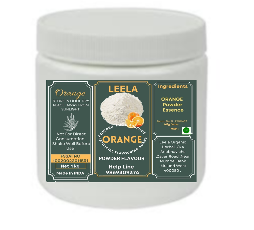 Orange Powder Food Essence - Pure Orange Flavor, Natural Ingredients , Versatile Culinary Use For Baking And Cooking
