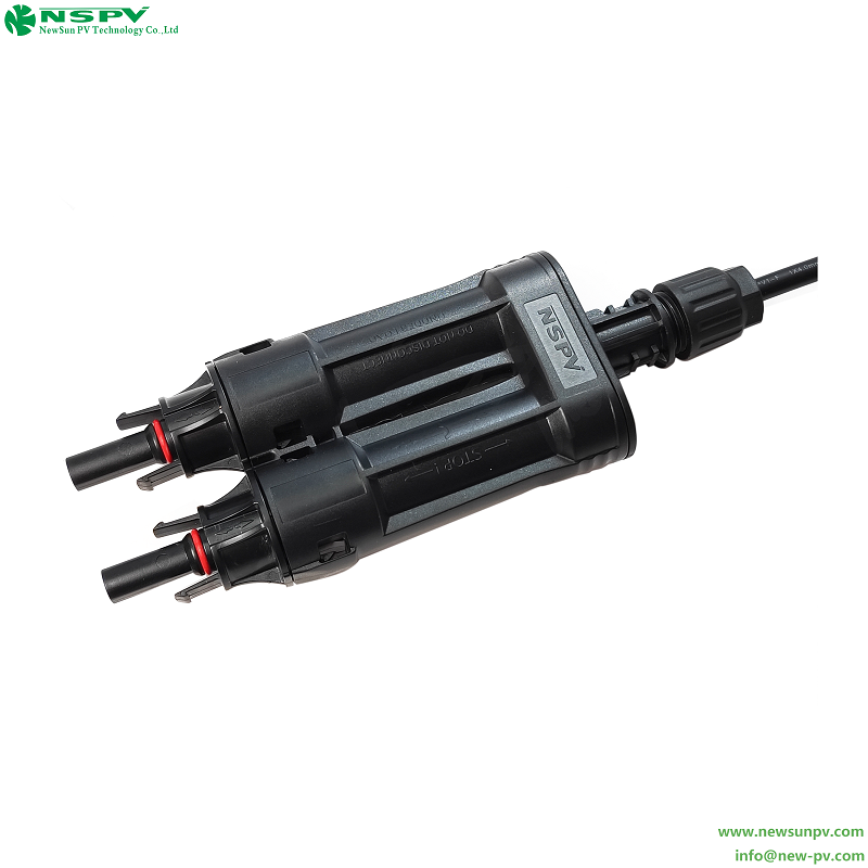 Ppe/pa(insulation Material) Solar Inline Fuse Connector 2 To 1 Solar Branch Connector