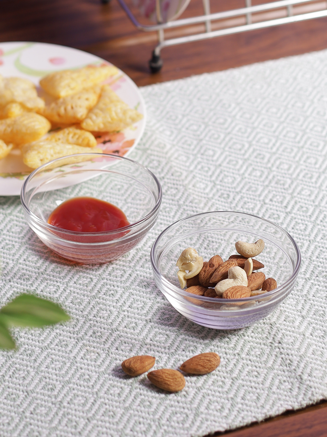 Uniglass Chutney Glass Bowl Set 145ml - Glass, 9x4 Cm, Transparent | Dishwasher Safe, Lab Tested For Heat & Thermal Shock, Food-grade