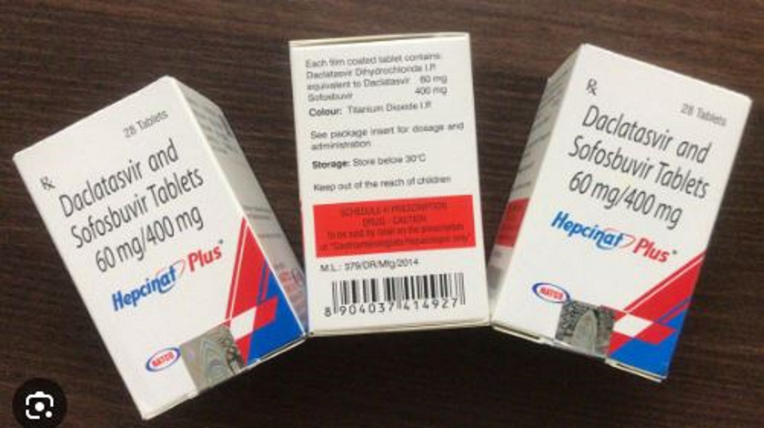 Hepcinat Plus Tablets - Sofosbuvir 400mg & Daclatasvir 60mg , Pack Of 28 Tablets For Hepatitis C Treatment , Manufactured By Natco