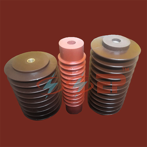 Epoxy Insulator - Rated Voltage 33Kv, Creepage Distance 410mm Minimum | Red or Chocolate Brown Color, Durable Epoxy Material