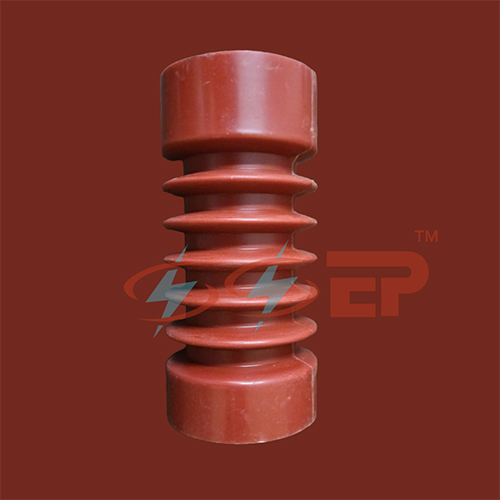 Epoxy Insulator 11kv - High Dielectric Strength, 130.0mm Height, 190mm Creepage | Red Or Chocolate Brown, Customizable Sizes For Energy Sector
