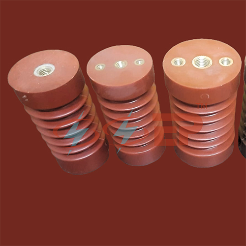 Epoxy Insulator 11kv - High Dielectric Strength, 130.0mm Height, 190mm Creepage | Red Or Chocolate Brown, Customizable Sizes For Energy Sector